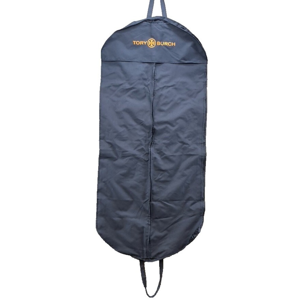 Tory Burch Canvas Garment Bag Blue Foldable Large Travel Storage